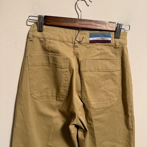 NWT Vanessa Bruno DÉLIAS JEANS Cropped, Straight Leg in Mastic- Size 34 (0) - Picture 5 of 16